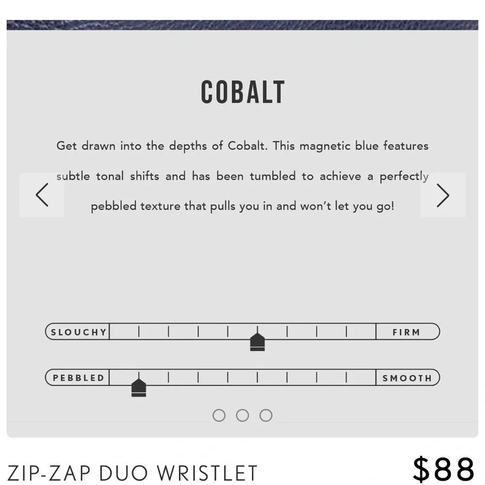 Portland leather Cobalt blue zip zap duo wristlet - Picture 7 of 8